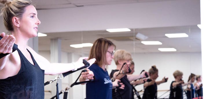 image of pilates class with amy