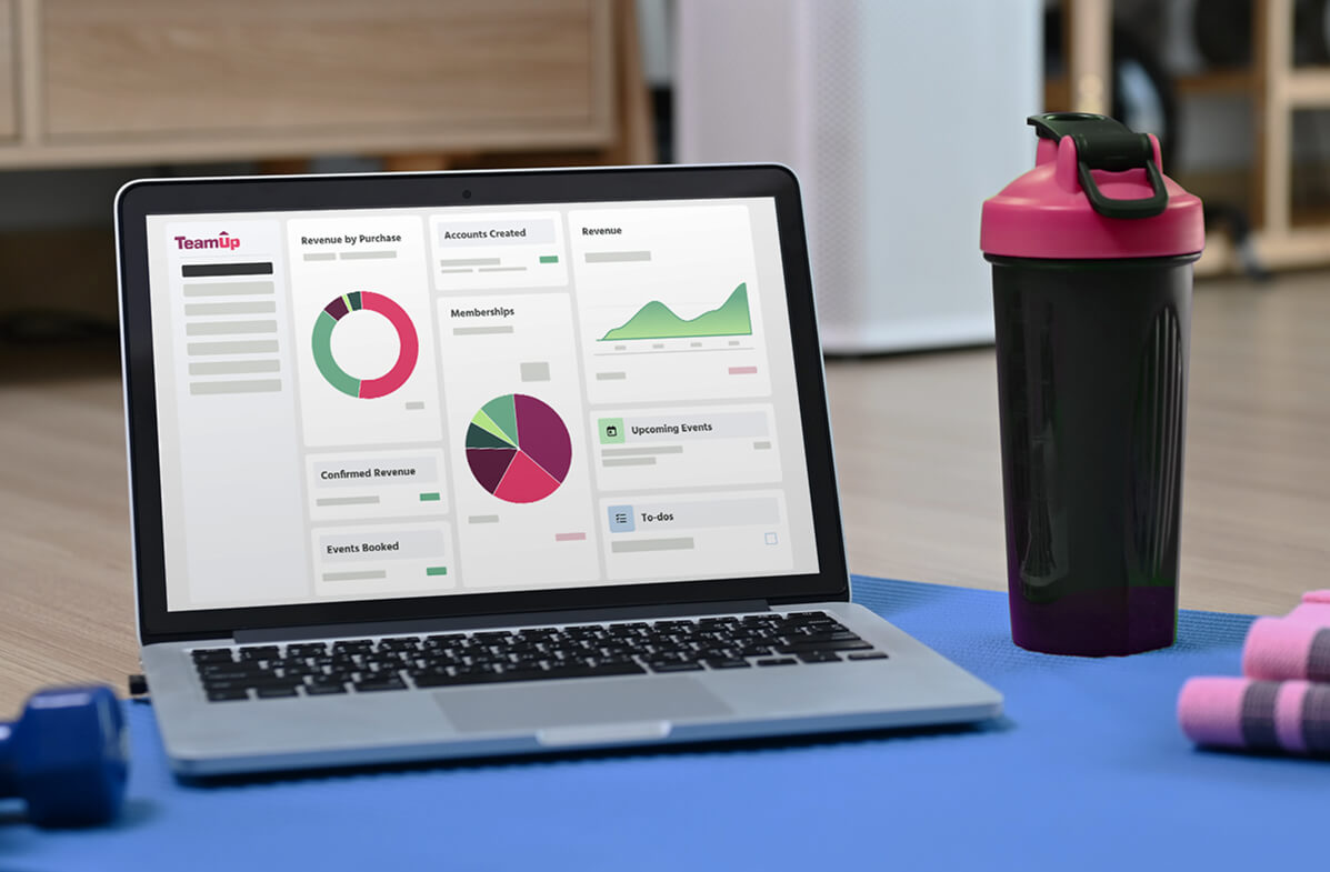 TeamUp dashboard for business owners