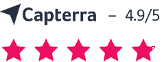 TeamUp star rating on Capterra