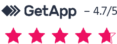 TeamUp star rating on GetApp