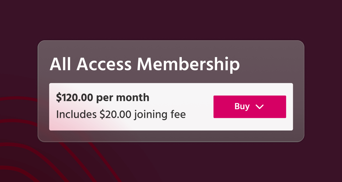 Joining fees for a membership sold by a gym using TeamUp management software.